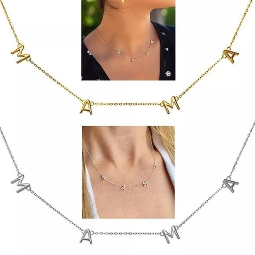 MAMA Boutique Trending Necklace in Gold or Silver or Rose Gold - Picture 2 of 8